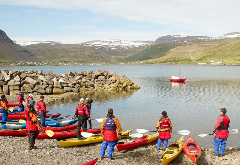 Hav kajak på vestfjordene i Island Island Aktiviteter